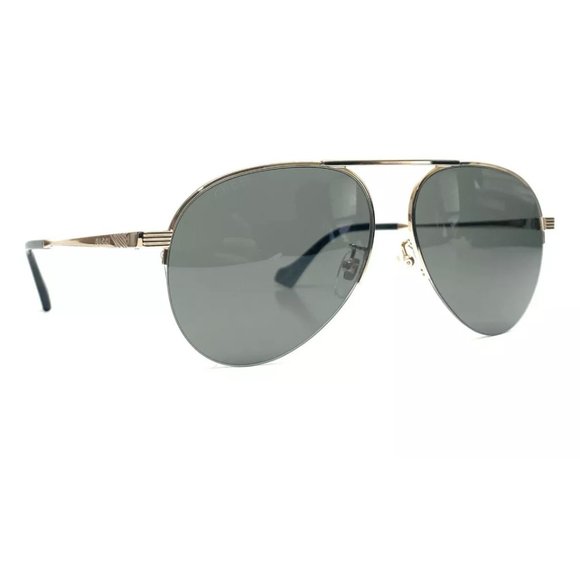 Gucci Men's Gold and Grey Sunglasses - Picture 3 of 3